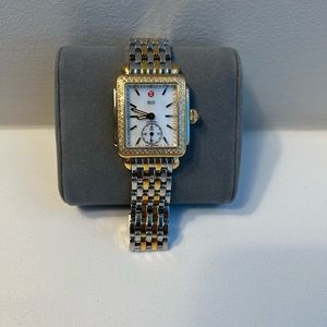 Michele Deco Madison Silver/Gold wristwatch.